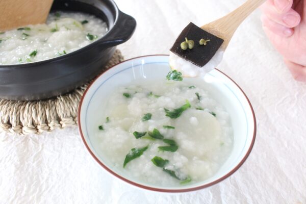 昆布と七草がゆ