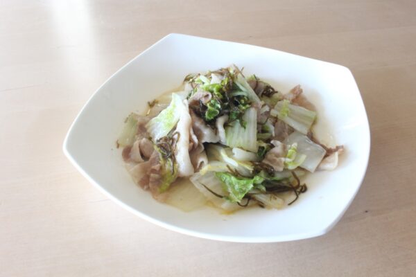 〈白雪〉豚バラ白菜蒸し